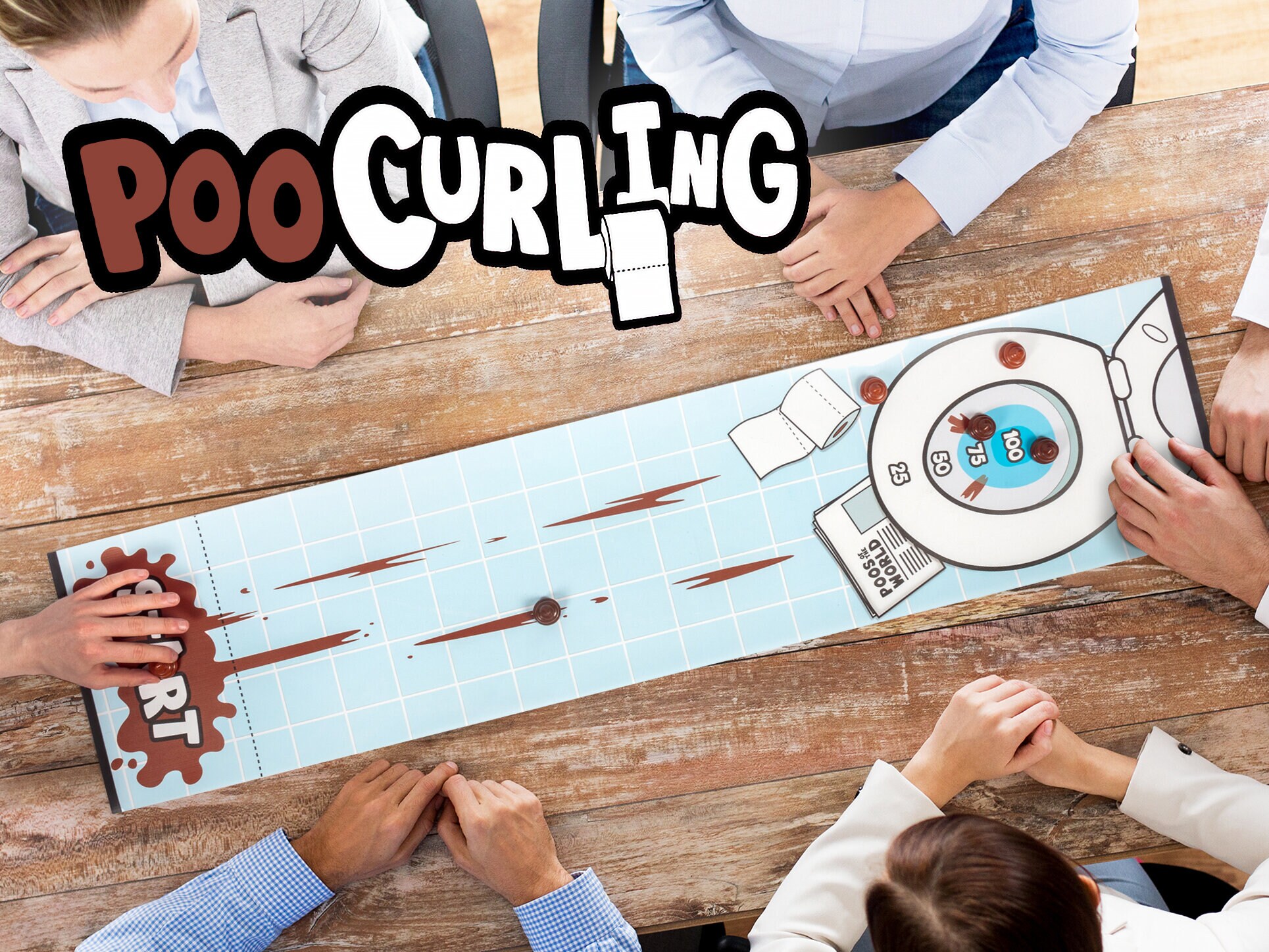 Poo Curling Spiel